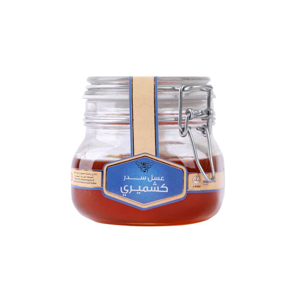 -كشميري-500-جرام.png عسل سيدر كشميري من وادي النحل - 500 جرام