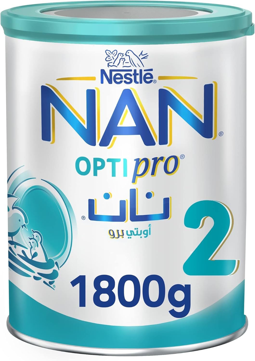 71pijF7nKmL._AC_SL1500_ نان أوبتي برو (2) تركيبة غذائية للرضع 1800 جم - الصورة 1
